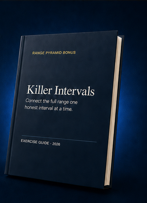 The Killer Intervals exercise guide included with the Range Pyramid
